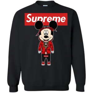 Supreme Mickey Style Fashion T-shirt Crewneck Pullover Sweatshirt