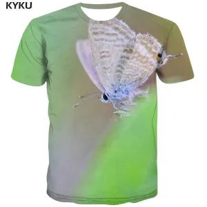 t shirt insect plant Novelty 3D shirt art costume beautiful men Casual