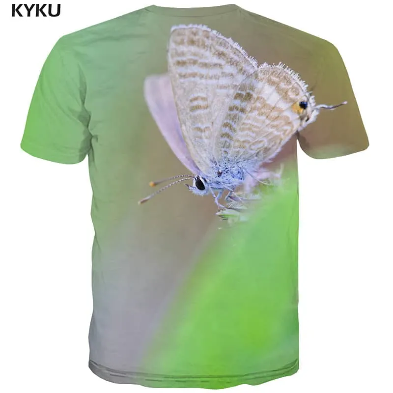 t shirt insect plant Novelty 3D shirt art costume beautiful men Casual