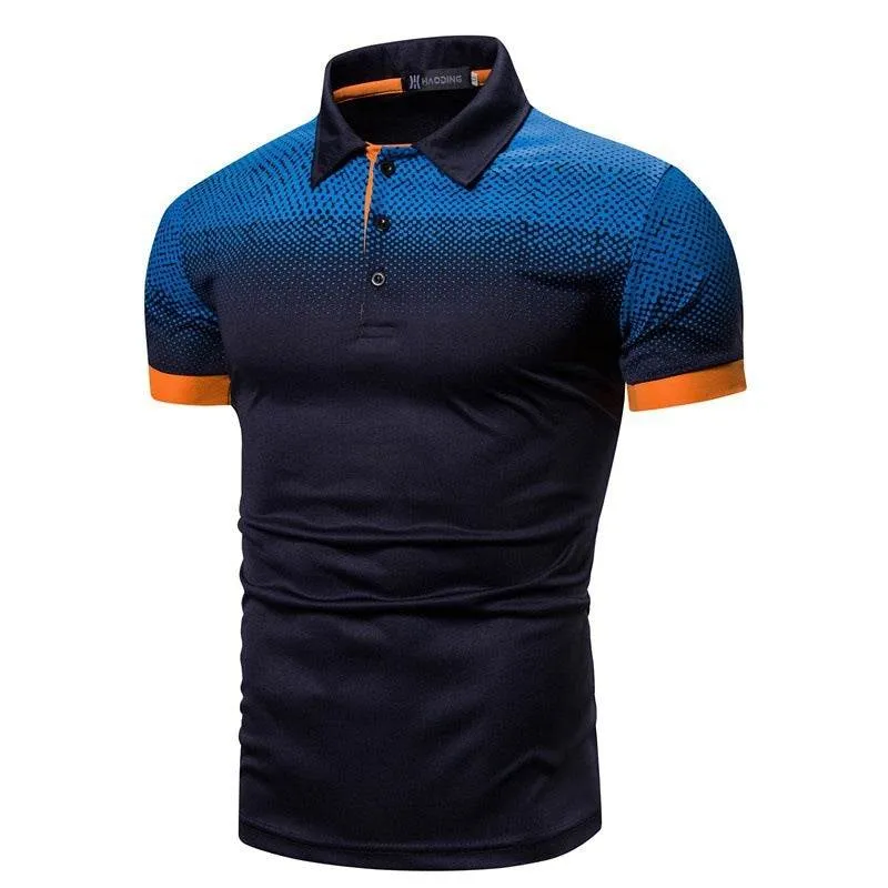 T shirt Men's Plus Size Printing Short-sleeved  polo T shirt For Men