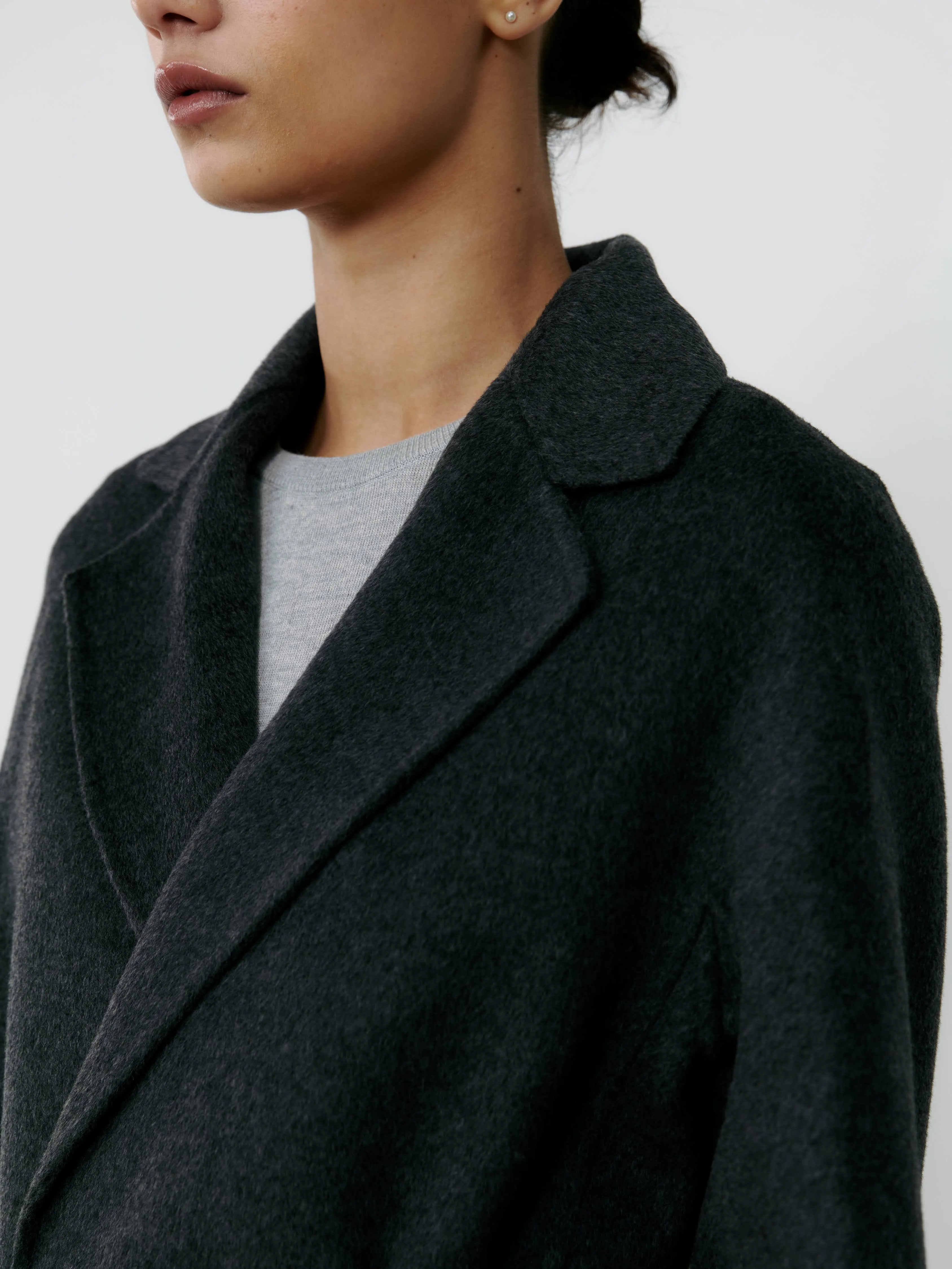 THE CURATED CLASSIC COAT - CHARCOAL