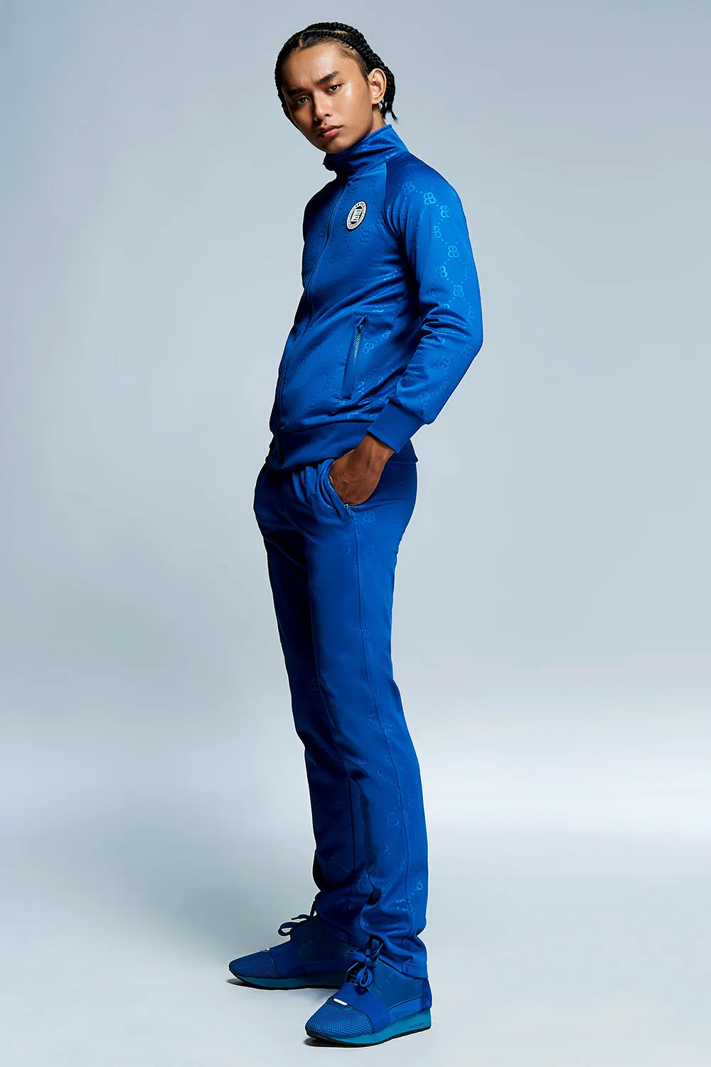 THE MONOGRAM TRACK PANTS-ROYAL