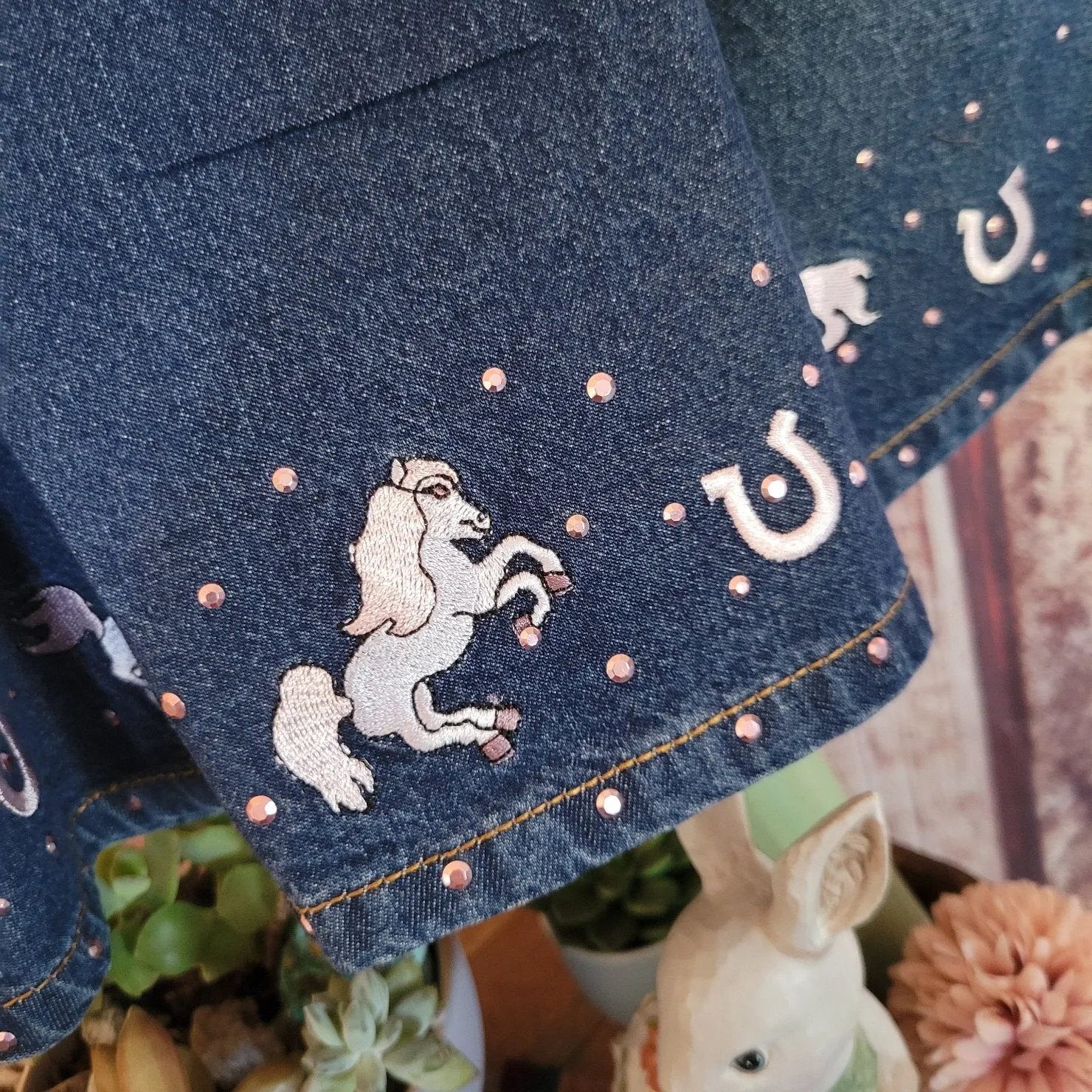 Toddlers' Denim "Pony" Jumper by Kiddie Korral 13POP