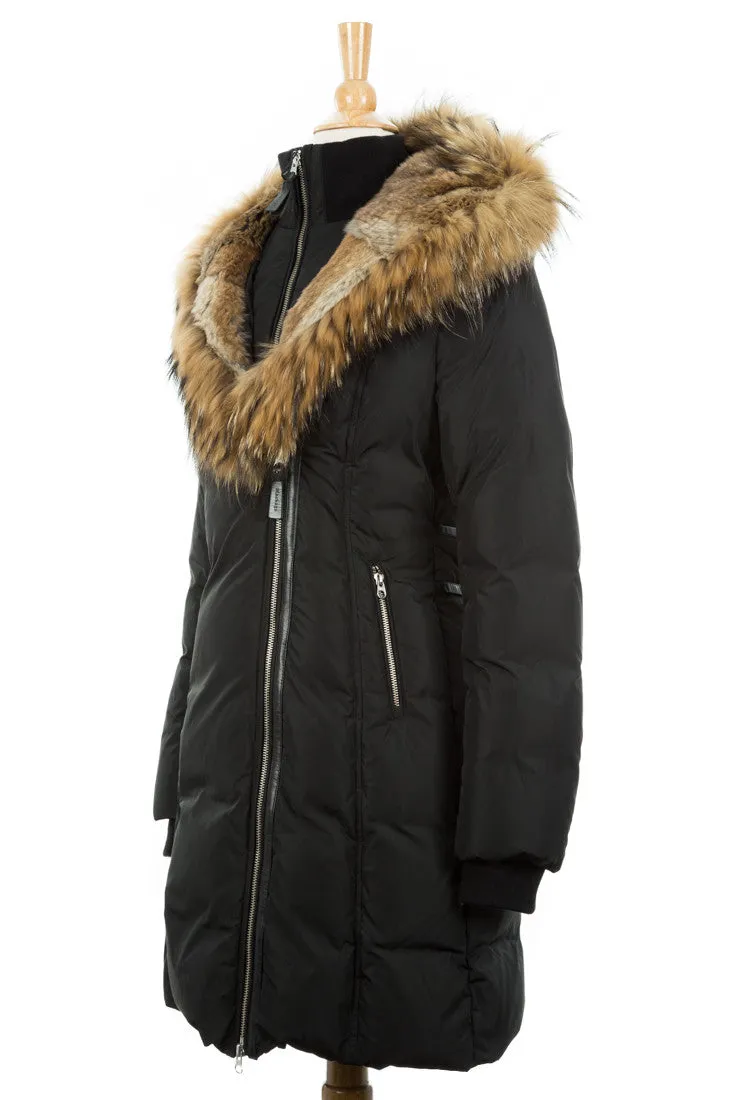 Trish Down Coat With Fur Hood