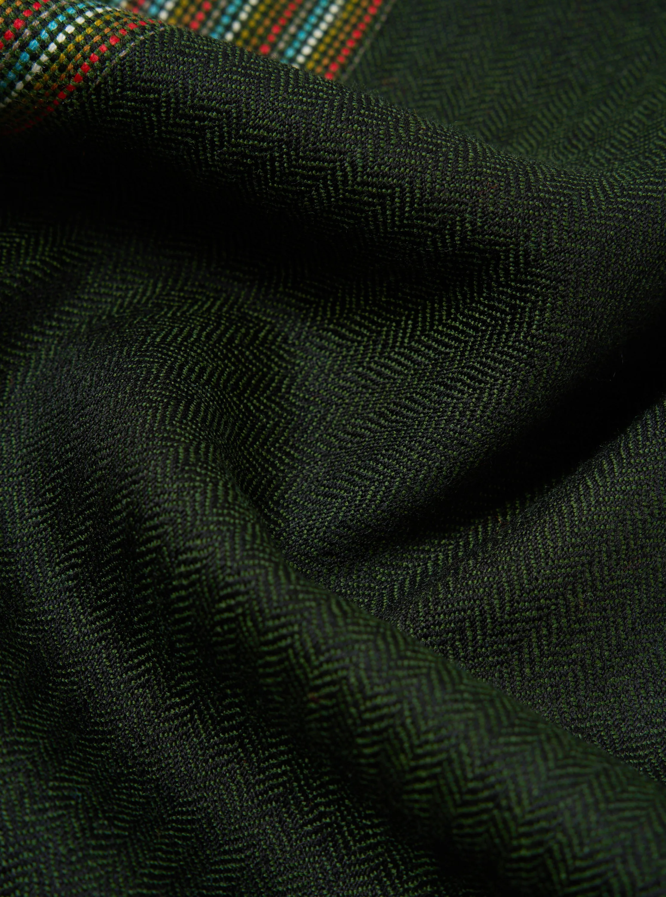 Universal Works Wool Scarf in Forest Merino Wool