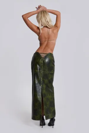 Venom Faux Leather Maxi Skirt