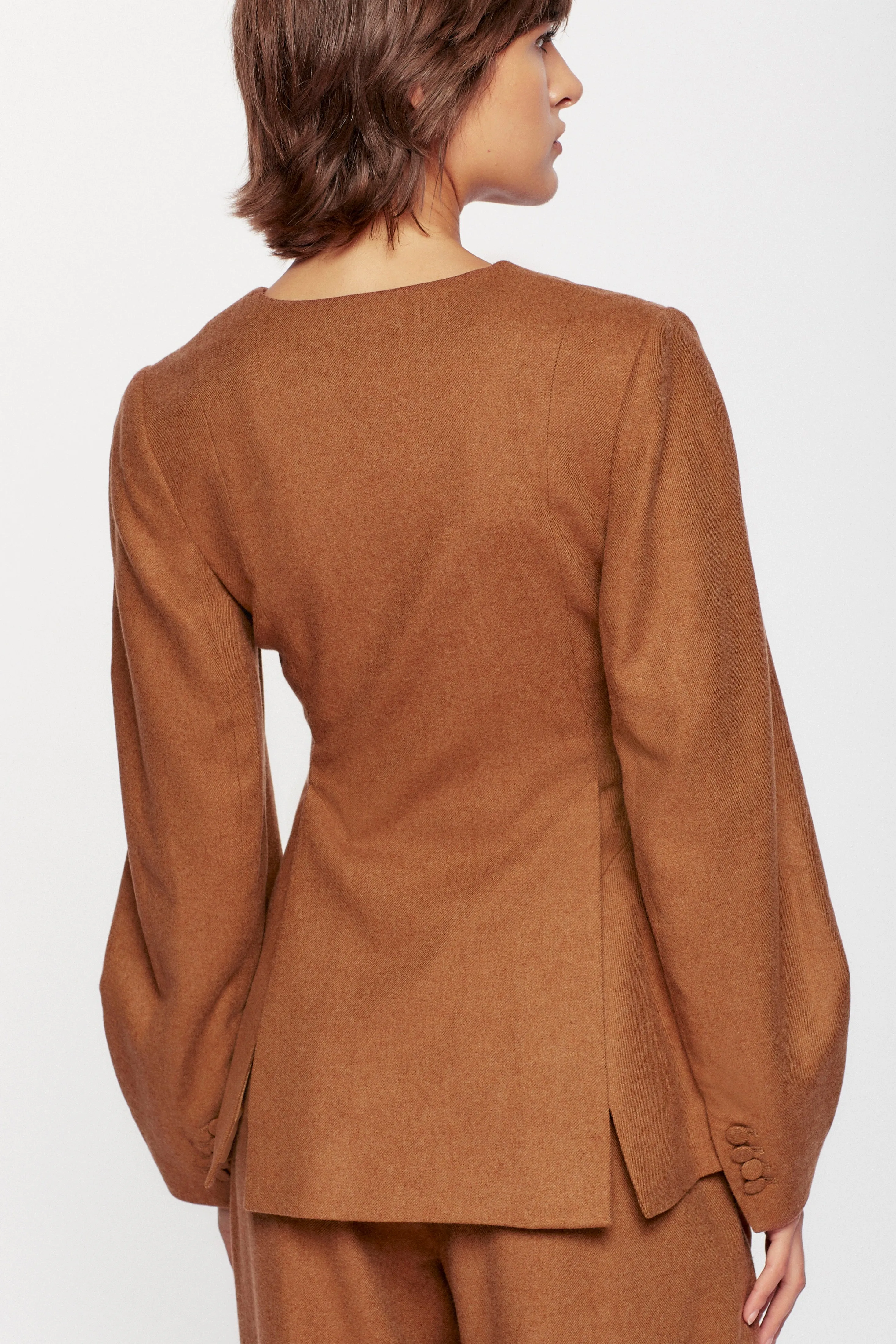 Women's Wool Scarab Sportcoat in Tan