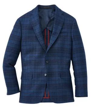 Wool-Blend Plaid Sport Coat