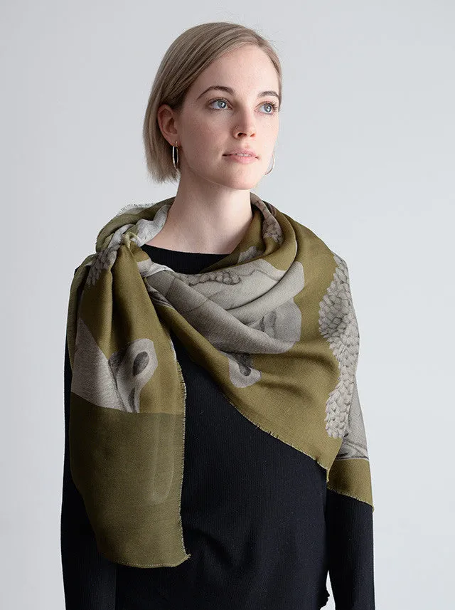 Wrap Yourself in Buddha Luxe Silk Wool Herb