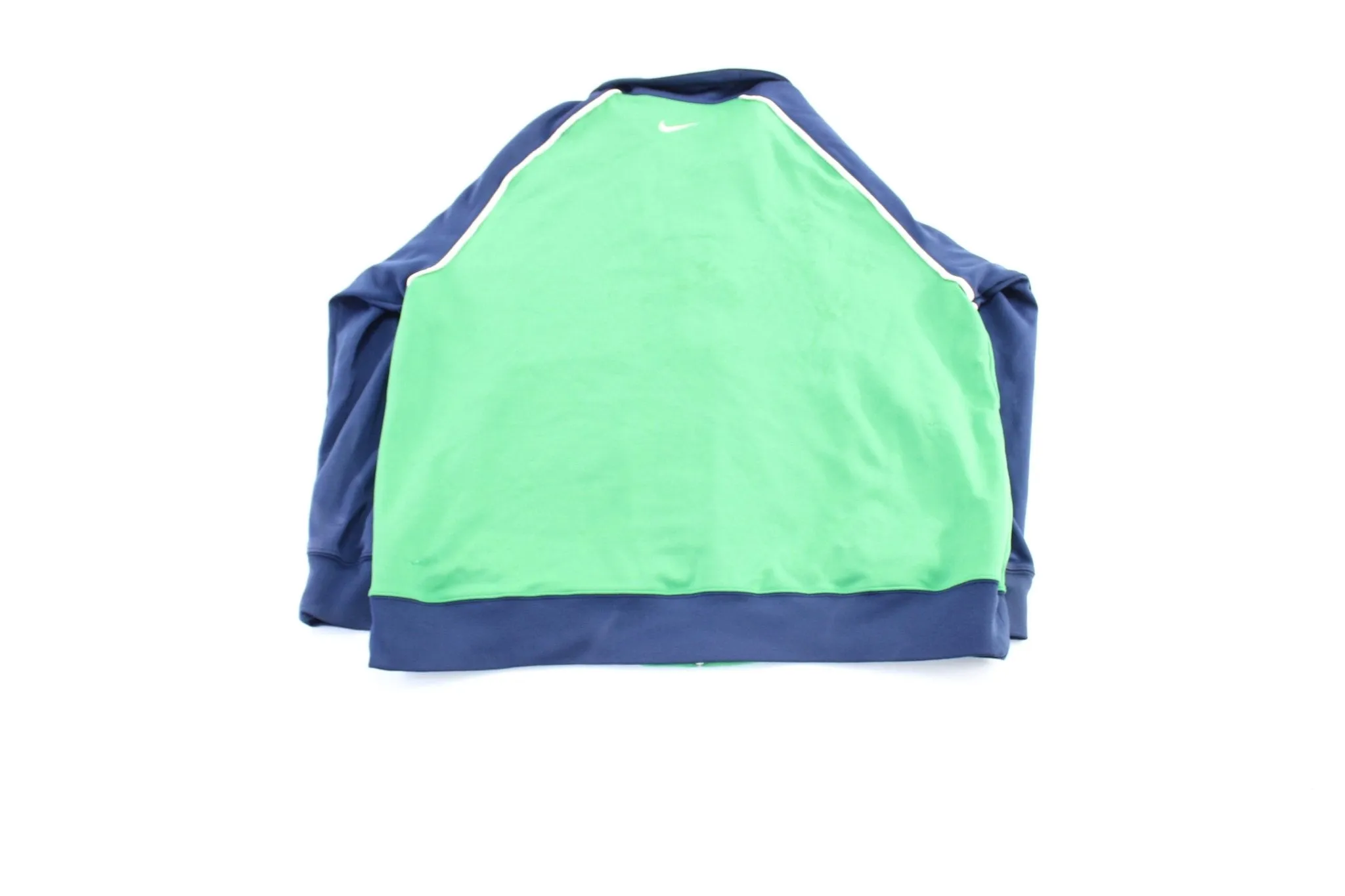 Y2K Nike Embroidered Logo Blue & Green Track Jacket